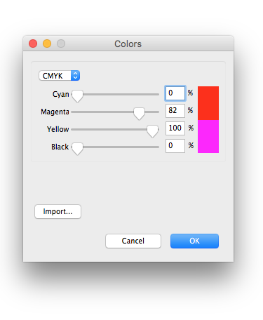 A picture of the Pharmacoder 3 color window